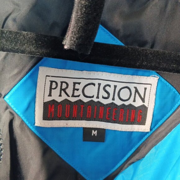 PRECISION MOUNTAINEERING Men Ski Jacket Size MEDIUM Two Tone Full Zip W/ Pockets - Picture 9 of 15
